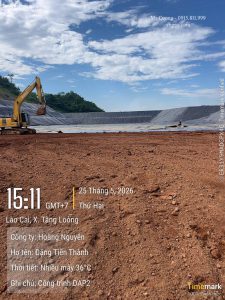 Thi công HDPE bãi GYPS chống ô nhiễm môi trường