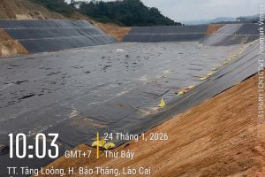Lót bãi chứa nguyên liệu bằng HDPE 2.0mm – Nhà máy DAP Lào Cai
